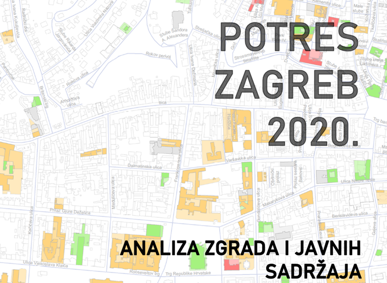 Potres Zagreb - Analiza zgrada i javnih sadržaja s prijavom štete